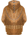 Brown Native Jacket Style 3D Hoodie NBD
