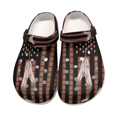 Native Pattern Clog Shoes For Adult and Kid 99019 New