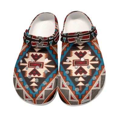Native Pattern Clog Shoes For Adult and Kid 99037 New