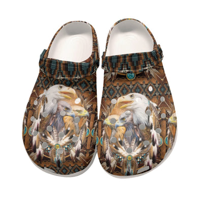 Native Pattern Clog Shoes For Adult and Kid 99023 New
