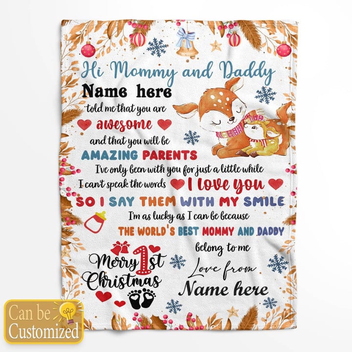 Personalized 1st Christmas Gift - Mommy And Daddy