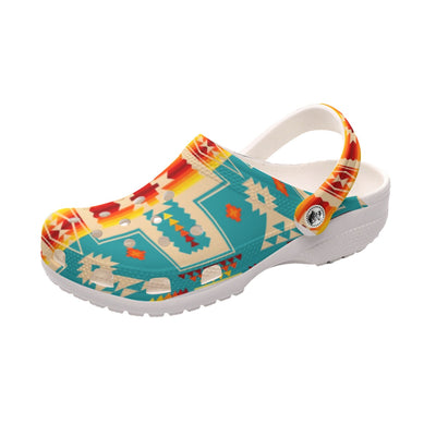 Native Pattern Clog Shoes For Adult and Kid 99044 New