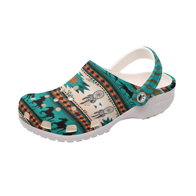 Native Pattern Clog Shoes For Adult and Kid 99015 New