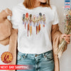 Native American Women Together Feather Heart Shirt