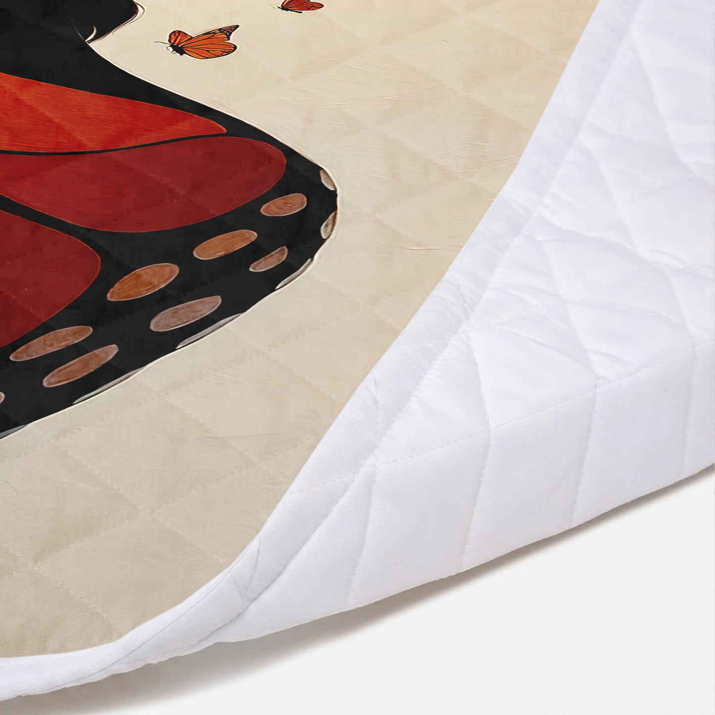 Amber Butterfly Woman Personalized Premium Blanket