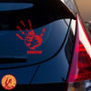 MMIW Decal, Red Hand Decal. Missing & Murdered Indigenous Women