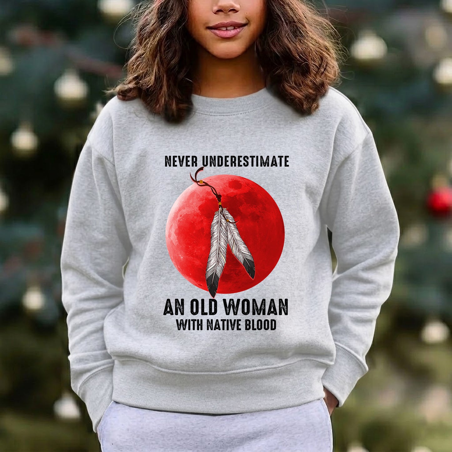 MMIW Never Underestimate An Old Woman With Native Blood Unisex T-Shirt/Hoodie/Sweatshirt
