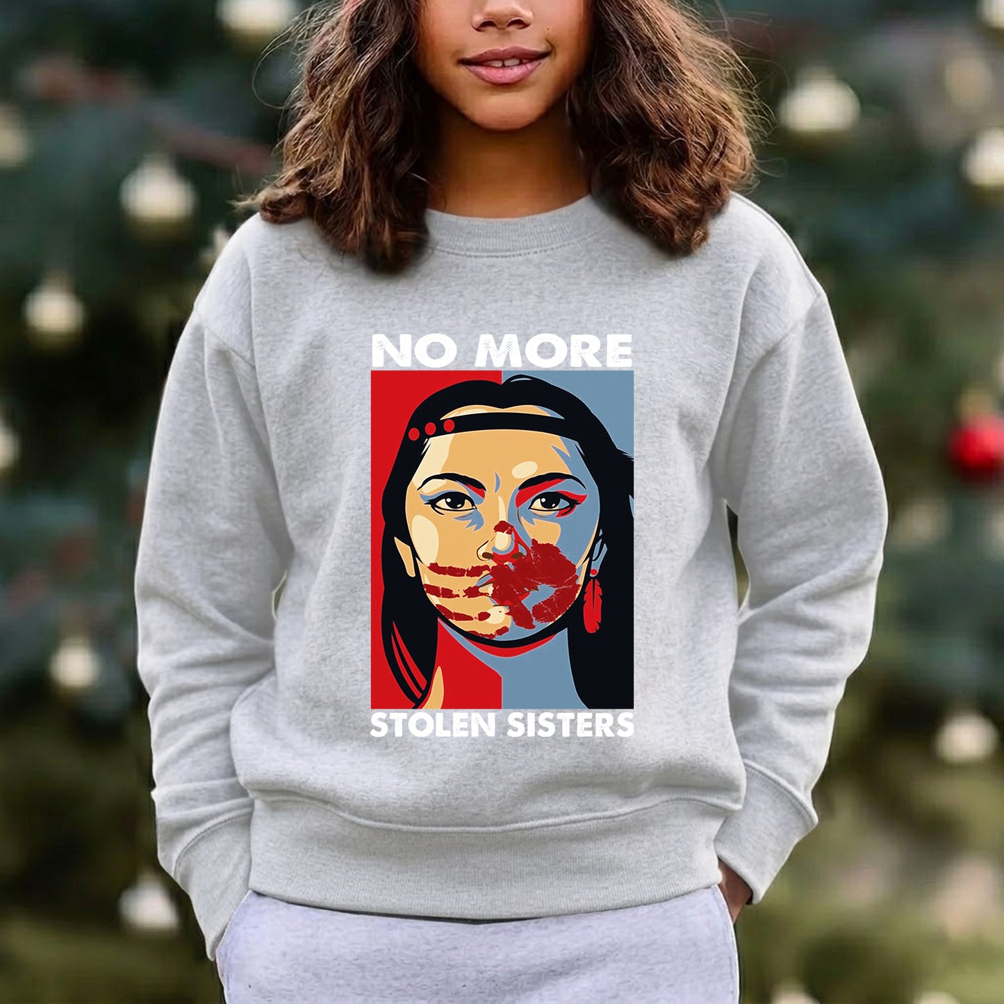 MMIW No More Stolen Sisters Red Hand Unisex Hoodie/Sweatshirt/T-Shirt 019