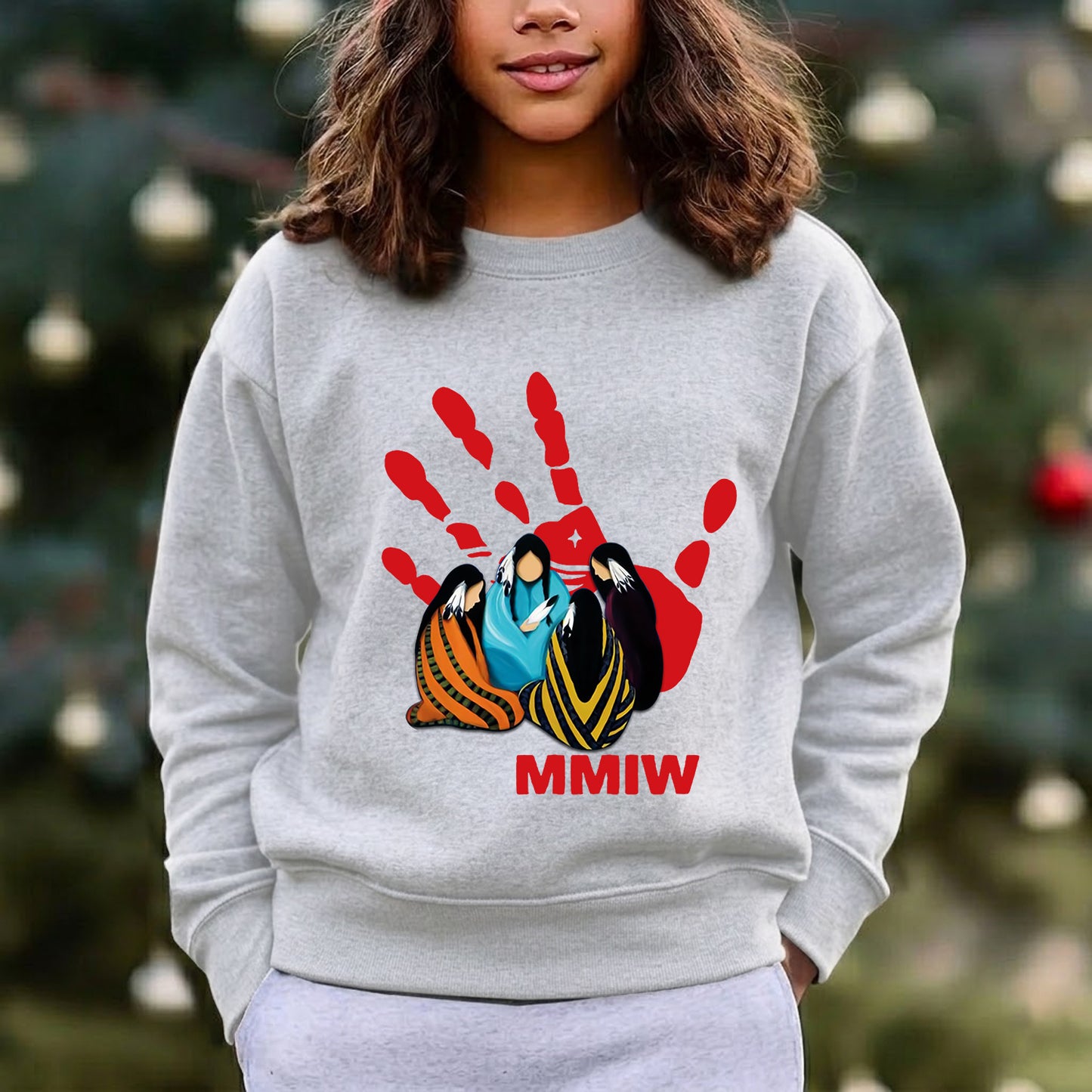 MMIW Indigenous Women Together With Red Hand Unisex T-Shirt/Hoodie/Sweatshirt