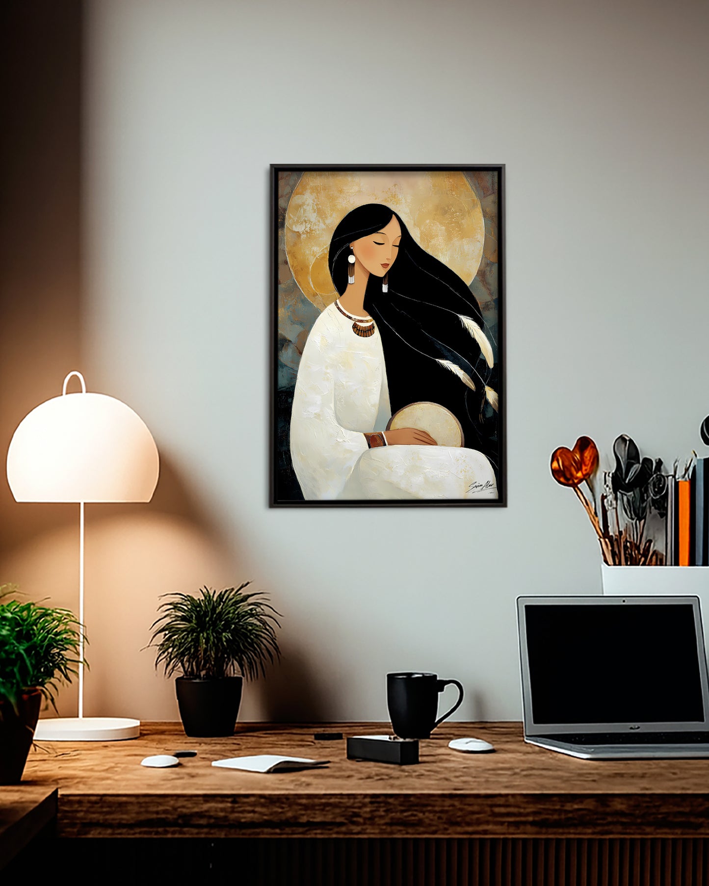 Moonbeat Between Worlds Poster - Canvas