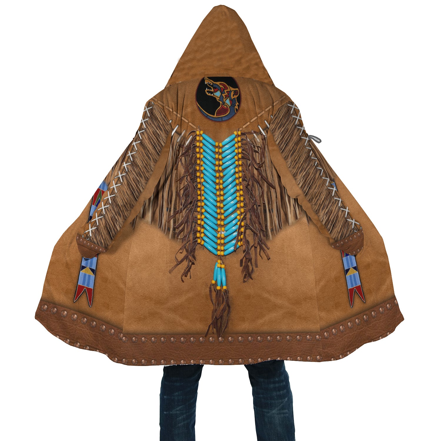 Brown Tassels Style Native Cloak Brown Tassels Style Native Cloak