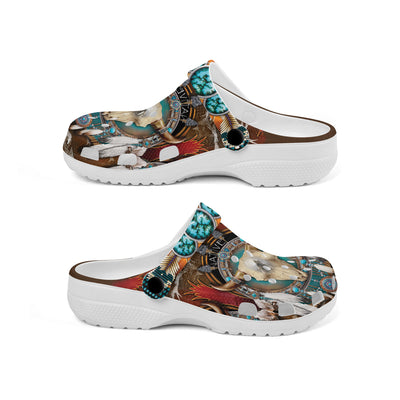Native Pattern Clog Shoes For Adult and Kid 99021 New
