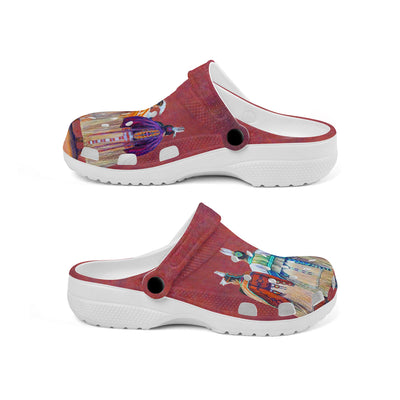 Native Pattern Clog Shoes For Adult and Kid 99029 New