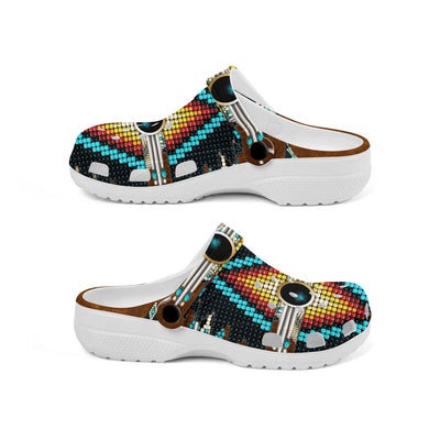 Native Pattern Clog Shoes For Adult and Kid 99039 New