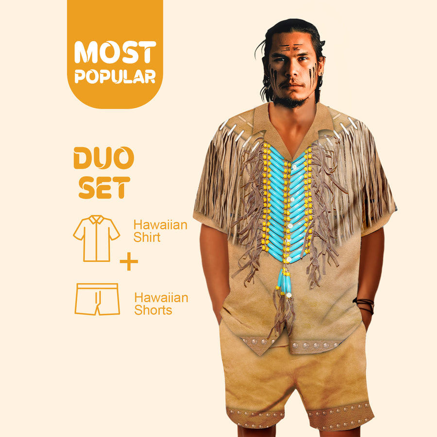 Native Pattern Hawaiian Shirt New - 86001