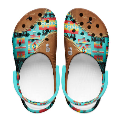 Native Pattern Clog Shoes For Adult and Kid 99026 New