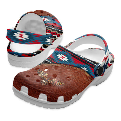 Native Pattern Clog Shoes For Adult and Kid 99004 New