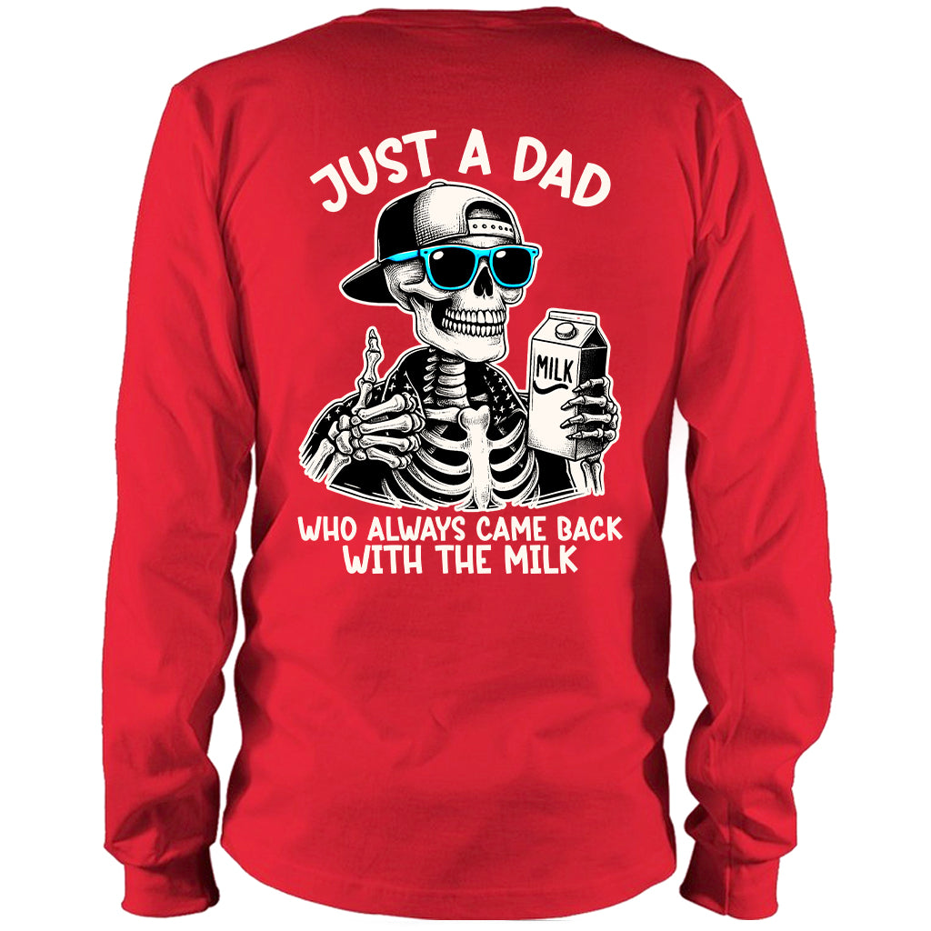 Just a Dad Who Always Came Back With The Milk - Two sides