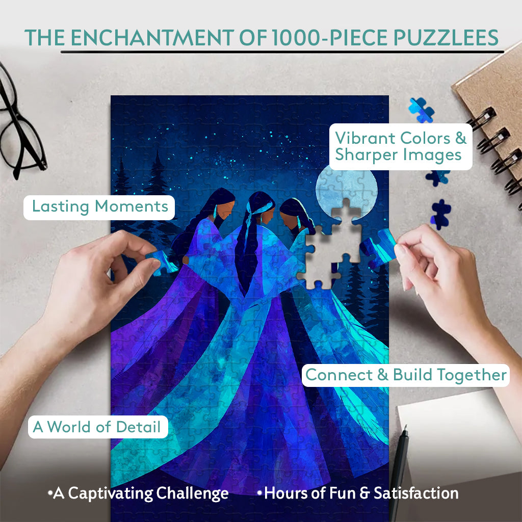 Keepers of the Moonlight – Wooden Jigsaw Puzzle (300 / 500 / 1000 Pieces)