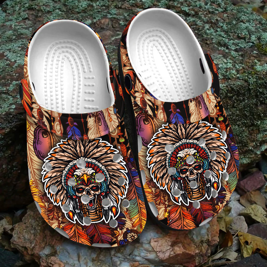 Native Pattern Clog Shoes For Adult and Kid 99115 New