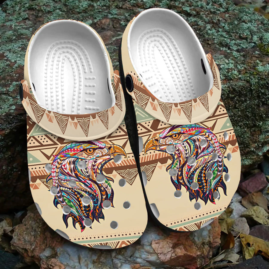 Native Pattern Clog Shoes For Adult and Kid 99119 New