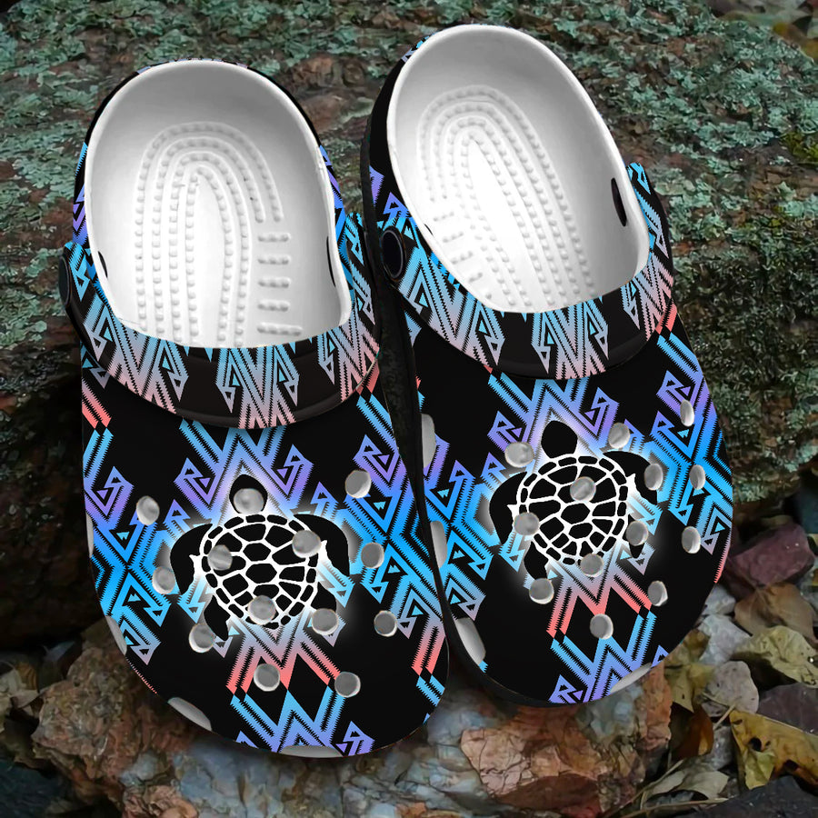 Native Pattern Clog Shoes For Adult and Kid 99101 New