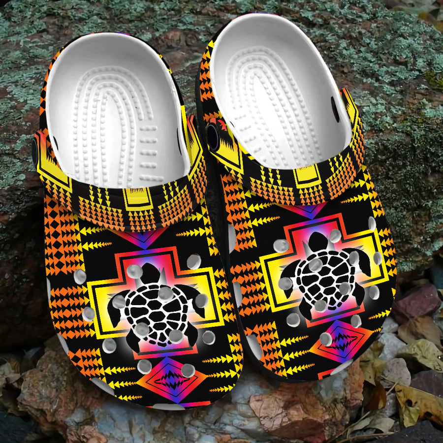 Native Pattern Clog Shoes For Adult and Kid 99097 New