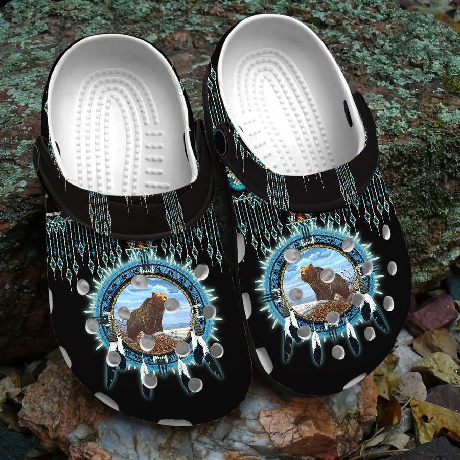 Native Pattern Clog Shoes For Adult and Kid 99133 New