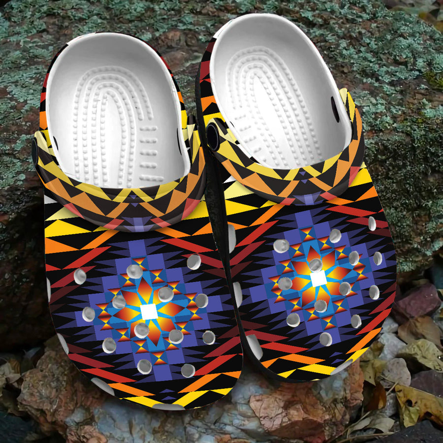 Native Pattern Clog Shoes For Adult and Kid 99092 New