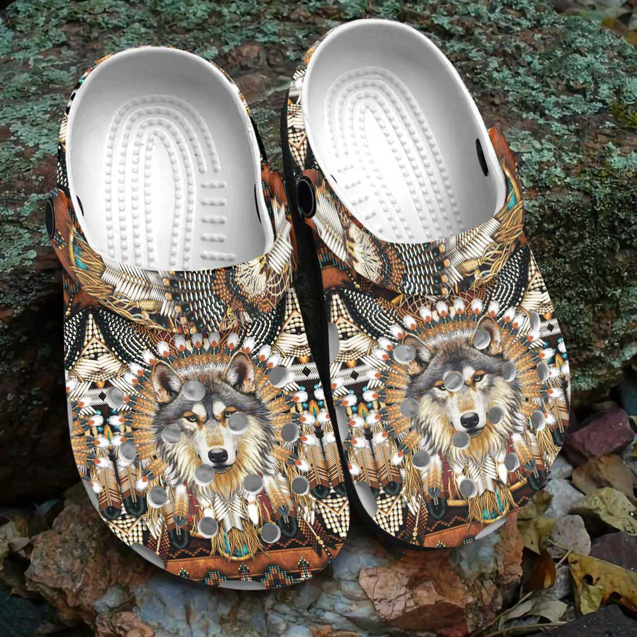 Native Pattern Clog Shoes For Adult and Kid 99003 New
