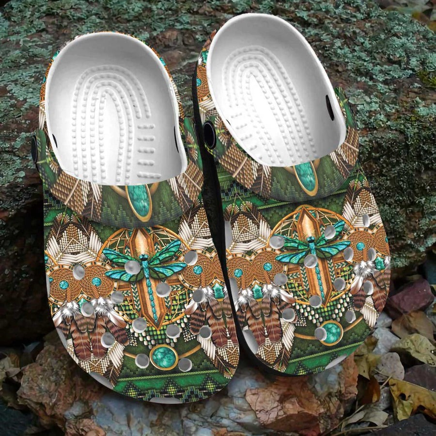 Native Pattern Clog Shoes For Adult and Kid 99020 New