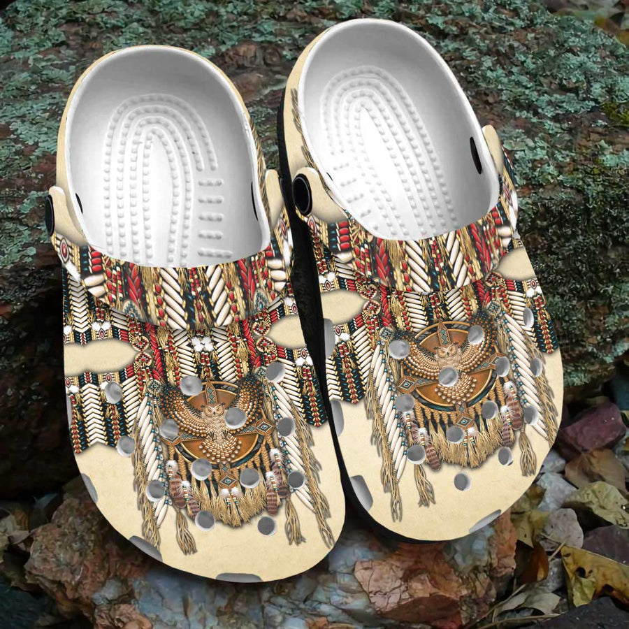 Native Pattern Clog Shoes For Adult and Kid 99051 New