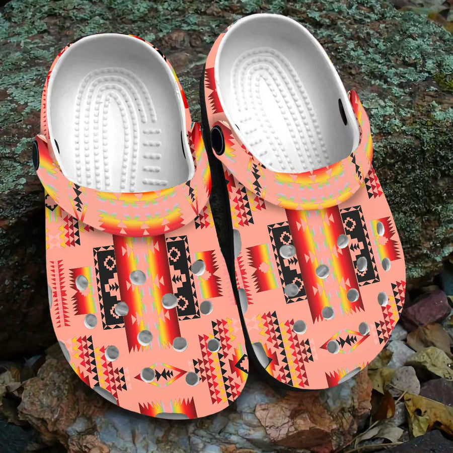 Native Pattern Clog Shoes For Adult and Kid 99046 New