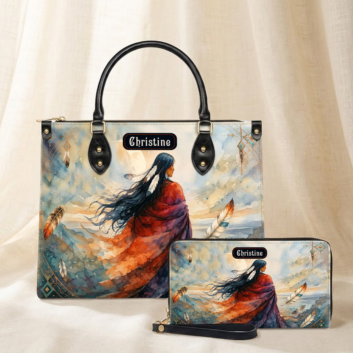 Journey of the Soul Personalized Leather Bag