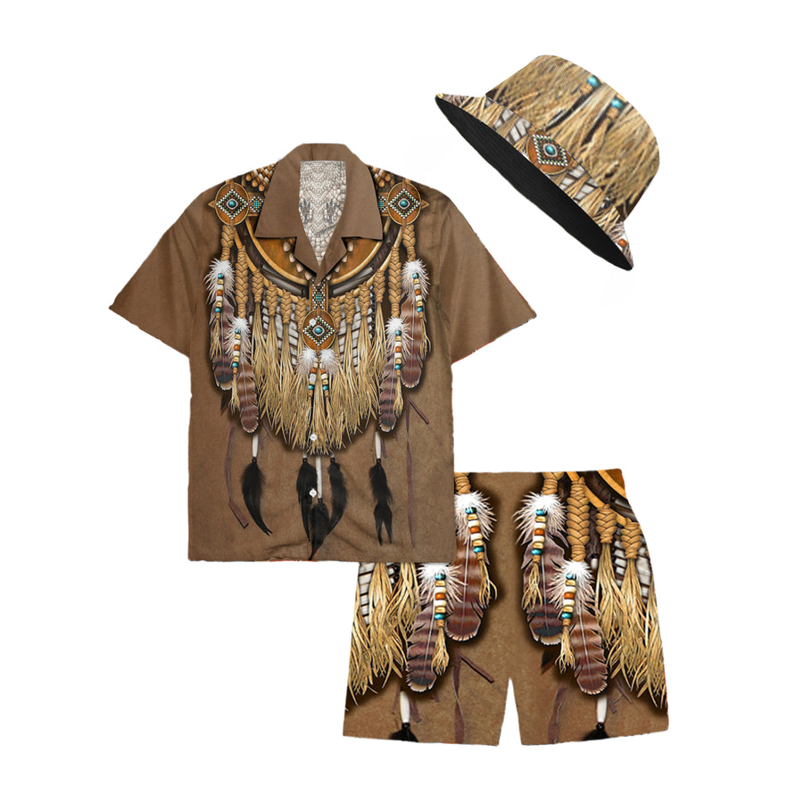 Native Pattern Hawaiian Shirt New - 86007