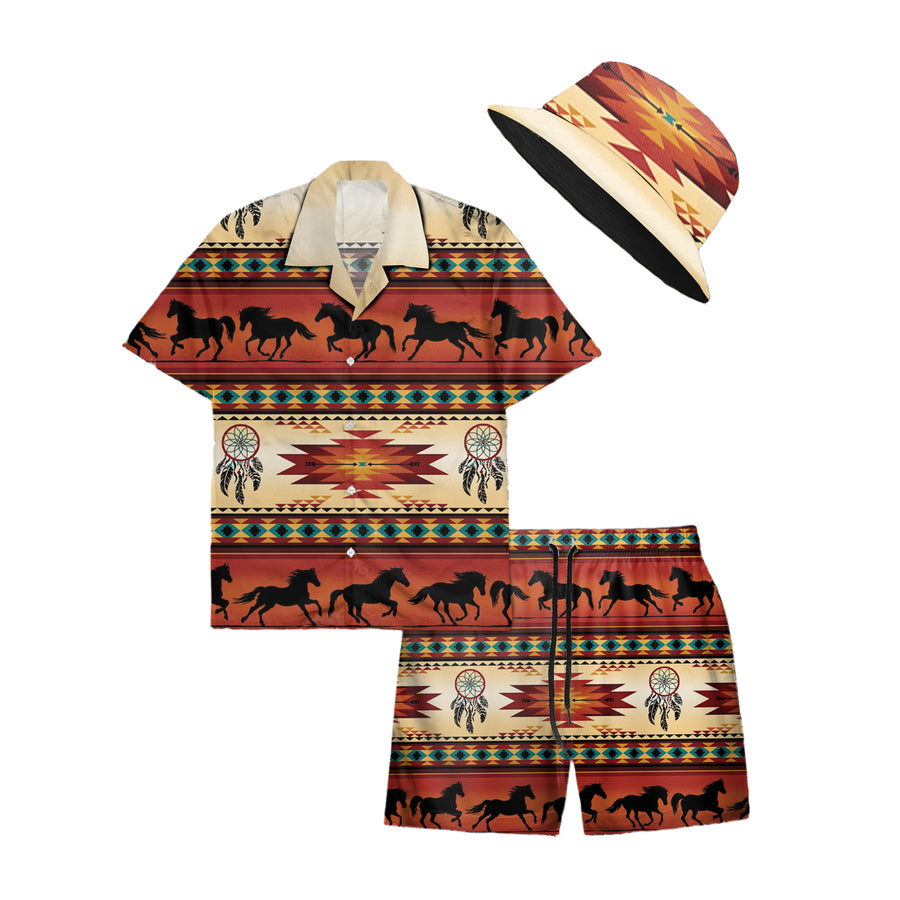 Native Pattern Hawaiian Shirt New - 86010