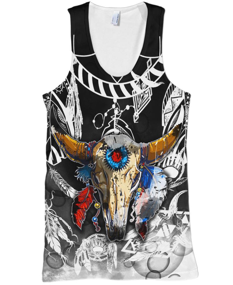 Colorful Buffalo Skull NBD