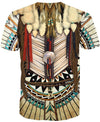White Bead Pattern 3D Hoodie - Native American Pride Shop