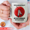 Never Underestimate An Old Woman With Native Blood Ceramic Coffee Mug