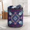 Naumaddic Arts Dark Purple Laundry Basket NBD