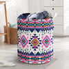 Pink Pattern Native American Laundry Basket NBD
