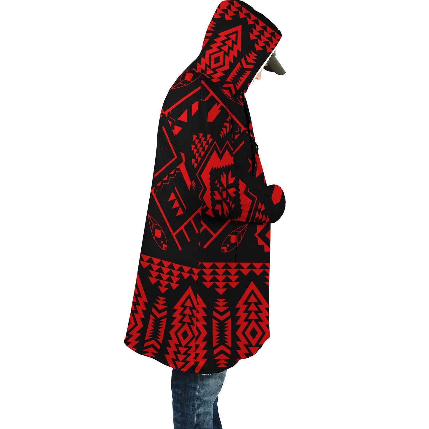 Red Pattern Native Cloak