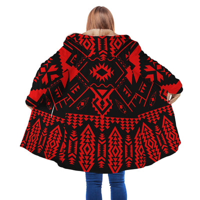 Red Pattern Native Cloak