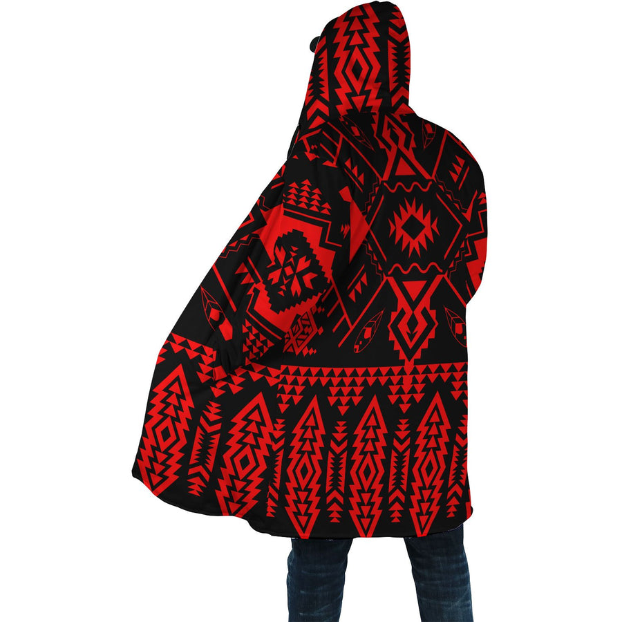 Red Pattern Native Cloak