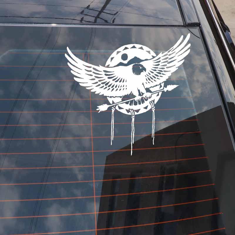 Native American Indian Eagle Vinyl Decal Arrow Crest Decor Car Sticker NBD