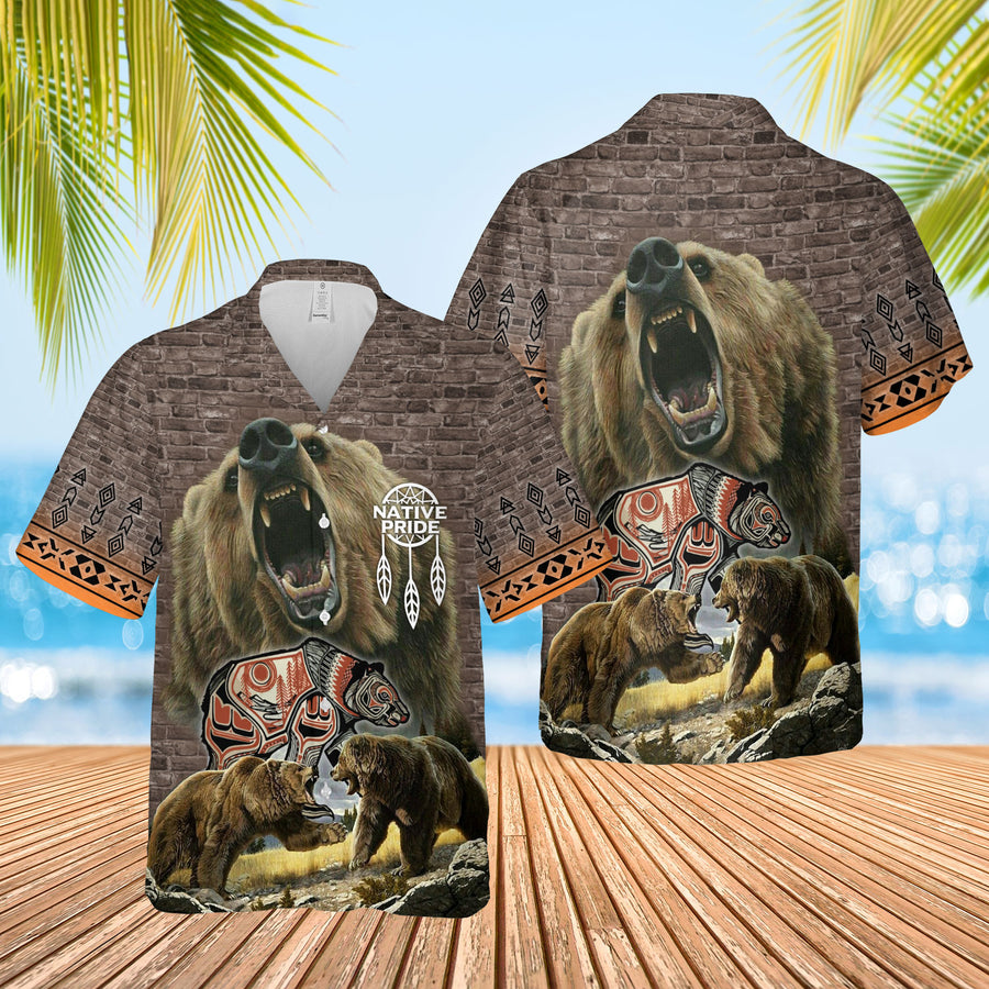 Native Bear Hawaiian Shirt NBD