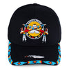 Native Pride Emblem Embroidered Handmade Beaded Hat WCS