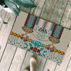Turquoise Blue Pattern Breastplate Native Doormat