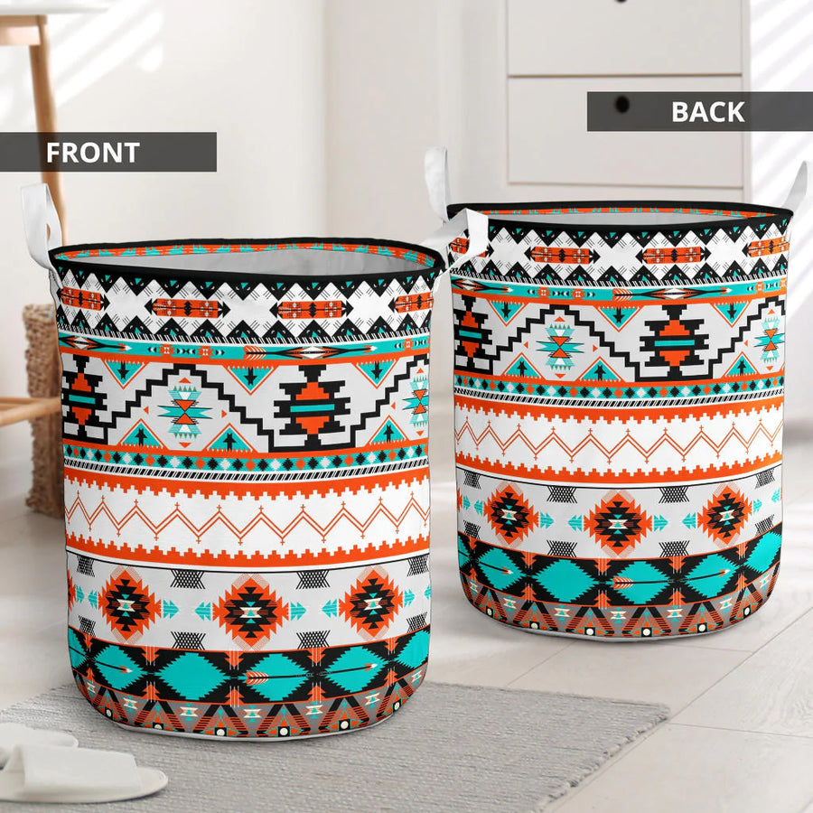 Border Design Patterns Laundry Basket NBD
