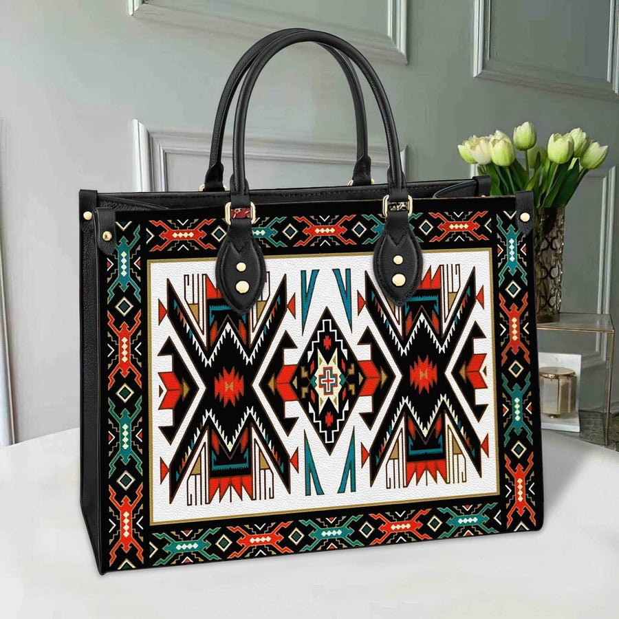 Tribal Colorful Pattern Leather Bag NBD